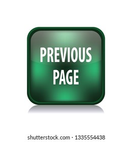 Previous page vector button, web design element