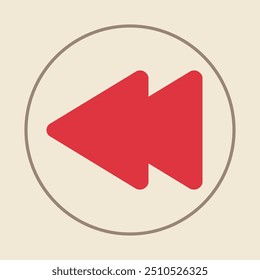 Previous trendy icon righteous abstract vector illustration colorful artwork beautiful design.eps