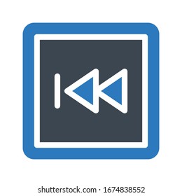 previous vector glyph color icon 