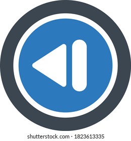 previous vector glyph color icon 