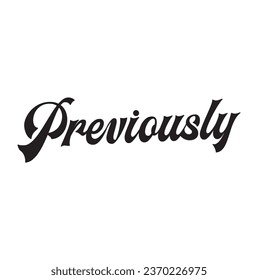 previously text on white background.