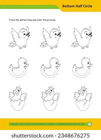Prewriting skills, line practice sheet for kindergarten, Handwriting practice for kids. Fine motor skills. Line tracing worksheet. Activity page for kids. Coloring page for preschool.