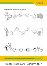 Habilidades de preescritura, hojas de práctica de líneas para kindergarten, práctica de escritura a mano para niños. Buenas habilidades motoras. Hoja de cálculo de seguimiento de línea. 
