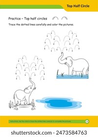 Prewriting skills, line practice sheet for kindergarten, Handwriting practice for kids. Fine motor skills. Line tracing worksheet. Activity page for kids. Coloring page for preschool.