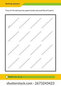 Habilidades de preescritura, hoja de práctica de línea para jardín de infantes, práctica de escritura a mano para niños. Habilidades motoras finas. Hoja de trabajo de trazado de líneas. Página de actividades para niños. Hoja de trabajo de trazado para preescolar.