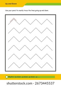 Prewriting skills, line practice sheet for kindergarten, Handwriting practice for kids. Fine motor skills. Line tracing worksheet. Activity page for kids. Tracing worksheet for preschool.