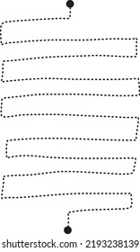 Prewriting tracing lines and curve shapes element for preschool, kindergarten and Montessori kids activities in vector illustration
