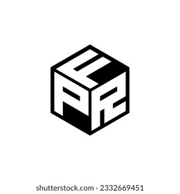 Diseño del logo de la carta PRF en ilustración. Logo vector, diseños de caligrafía para logotipo, afiche, invitación, etc.