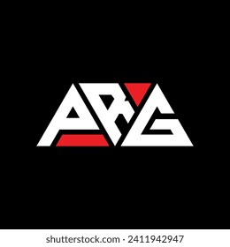 PRG triangle letter logo design with triangle shape. PRG triangle logo design monogram. PRG triangle vector logo template with red color. PRG triangular logo Simple, Elegant, and Luxurious design.