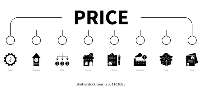 price banner web icon vector illustration concept