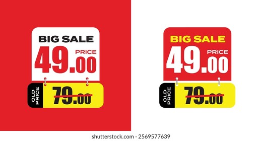 Price before and after, , discount and price. sale tag, price tag, label, banner vector, Special offer. Vector illustration.
    