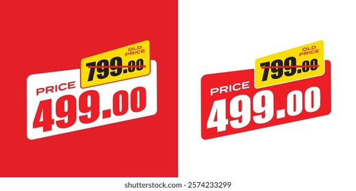 Price before and after, , discount and price. sale tag, price tag, label, banner vector, Special offer. Vector illustration. 
