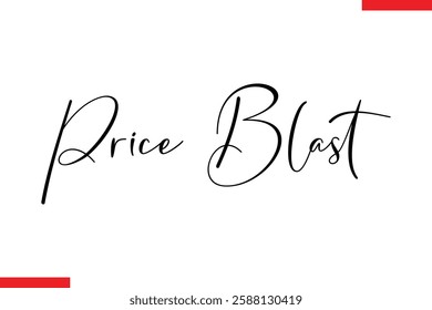 Price Blast Desing sale typography Text