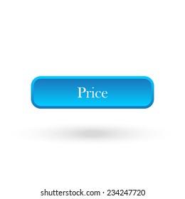 Price blue vector button for a site