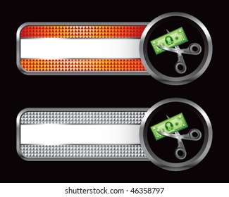 price cut orange and silver checkered tabs