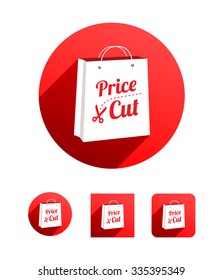 Price Cut Shopping Bag