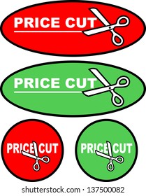 Price cut sticker