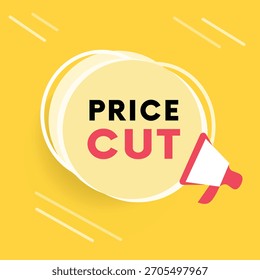 El Vector plano del diseño del símbolo del corte del Precio ofrece el Anuncio, uso del diseño del elemento del EPS del Vector para el Anuncio y la plataforma social.