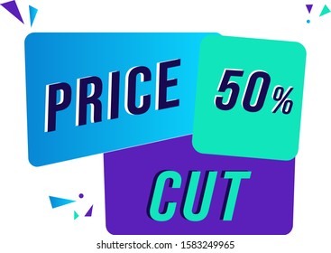 Price cut vector icon in here.