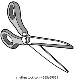 Price Cutting Scissors Illustration