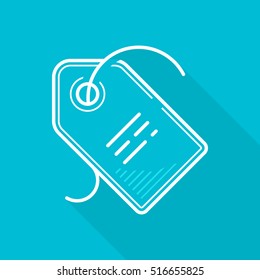 Price. A discount. Price lists. Vector, contour icon. Cayn Background