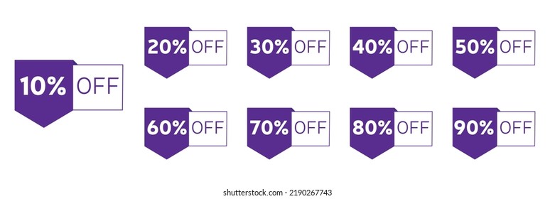 Price discount special offer label set