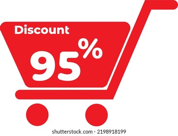 Preisnachlass für Vektordesign-Discount-Symbol