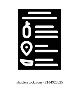 price diving school glyph icon vector. price diving school sign. isolated contour symbol black illustration