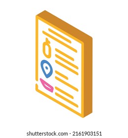price diving school isometric icon vector. price diving school sign. isolated symbol illustration