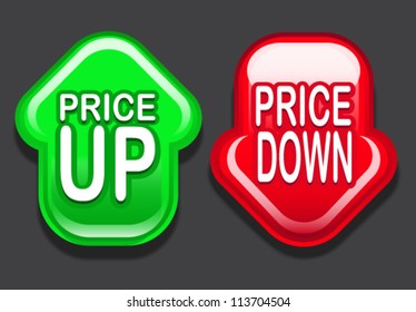 Price UP / Price Down Arrows