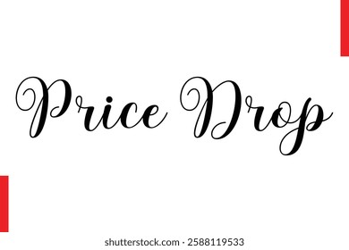 Price Drop Best sale saying typography text