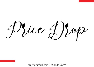 Price Drop Design sale typography Text