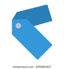 price icon color or logo illustration flat color blue style	