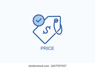 Ícone De Preço Ou Ilustração De Vetor Isolada De Logotipo