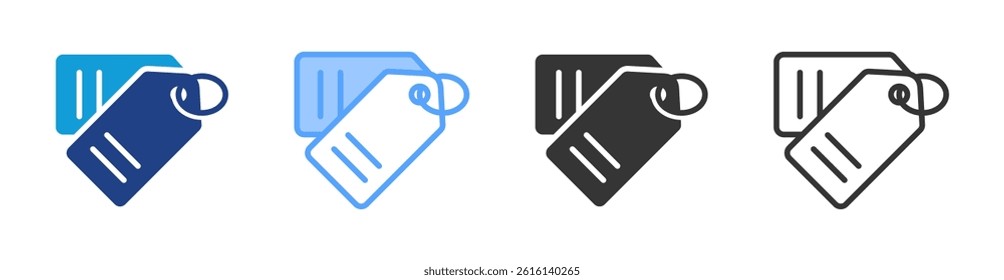 Price icon set multiple style collection