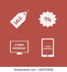 price icon. price vector icons set cyber monday computer, discount tag, cyber monday mobile and sale tag
