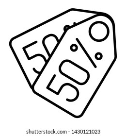 Price Icon, Vector Illustration, Business Outline