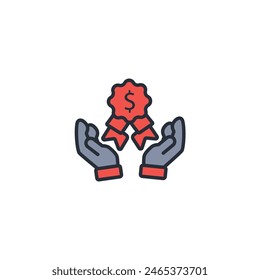 Price icon. vector.Editable stroke.linear style sign for use web design,logo.Symbol illustration.
