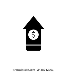 price increase concept line icon. Simple element illustration. price increase concept outline symbol design.