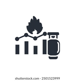 price increase icon. vector.Editable stroke.linear style sign for use web design,logo.Symbol illustration.