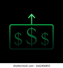 Price increase nolan icon. Simple thin line, outline vector of e-commerce icons for ui and ux, website or mobile application