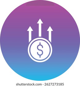 Price Increase vector icon. Can be used for printing, mobile and web applications.