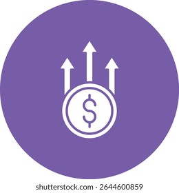 Price Increase vector icon. Can be used for printing, mobile and web applications.