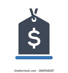 Price label flat vector icon