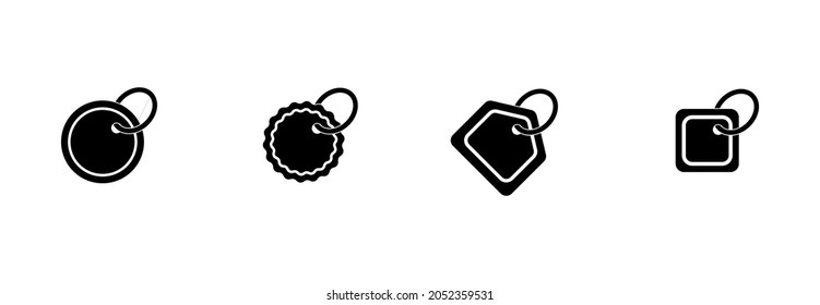 conjunto de iconos de etiqueta de precio, conjunto de vectores de etiqueta de precio