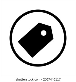 Price label icon. Tag label icons for websites and apps. Sell ​​label icon on white background. Flat line vector illustration