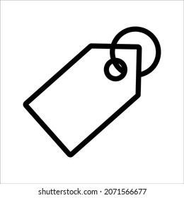 Price label icon. Tag label icons for websites and apps. Sell ​​label icon on white background. Flat line vector illustration