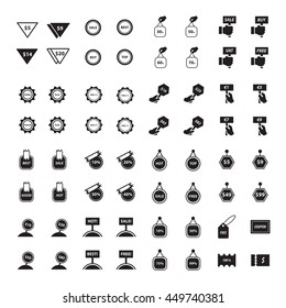 Price label set 64 item design
