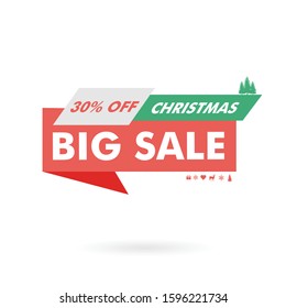 price label - special offer sale merry christmas- tag 50 off - discount badge 