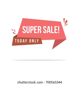 Price label style big sale discount